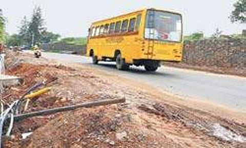 The service road near Kundannur bypass Arun Angela