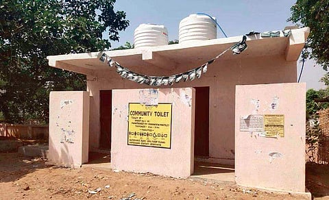 A community toilet in Bhawanipatna. (File Photo | EPS)