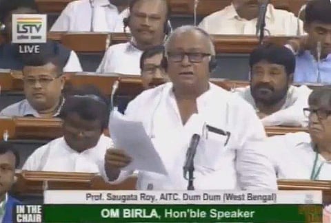 Trinamool MP Saugata Roy. (Photo| Screengrab)
