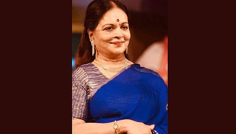 Veteran actor, director, Vijaya Nirmala (Photo | @baraju_SuperHit, Twitter)
