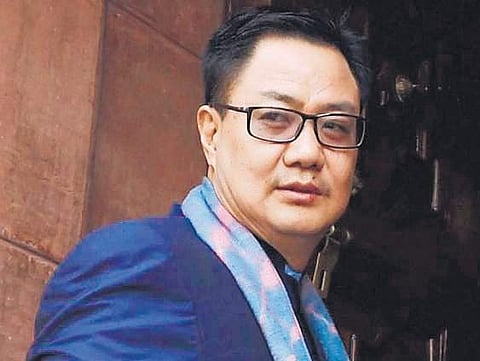 Sports minister Kiren Rijiju
