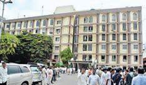 One of the buildings allotted to AP government in Hyderabad