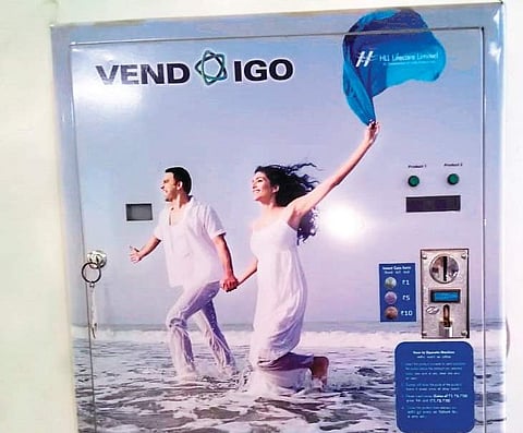 Sanitary pad vending machine. (Image for representaton)