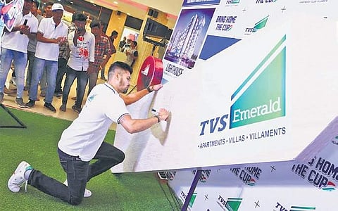 Fans can sign on the bat and show their support