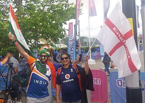 Fans outside Edgbaston. (Photo | EPS)
