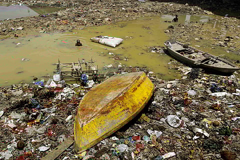 Sabarmati is counted among the most polluted rivers in the country. (Photo | AP)