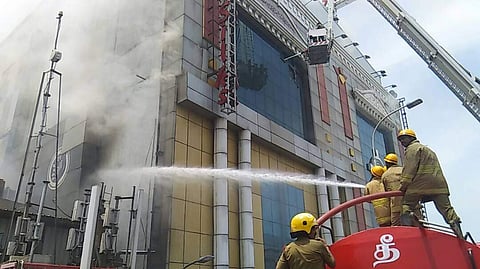 A massive fire broke out two years ago at T Nagar. (File | EPS/D Sampath Kumar)