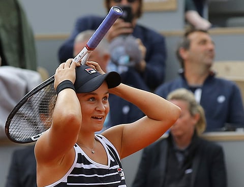 The 23-year-old won her maiden Grand Slam title after beating Vondrousova in straight sets | AP