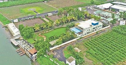 Chandrababu Naidu's guest house in Undavalli