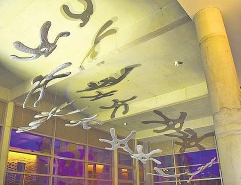 Nivedita Deshpande used paper as the artwork’s base material Pandarinath B