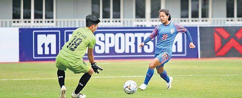 The women’s football team is currently undergoing a camp in New Delhi