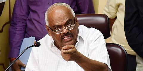 Assembly Speaker Ramesh Kumar at Vidhana Soudha in Bengaluru. (Photo | Vinod kumar T, EPS)
