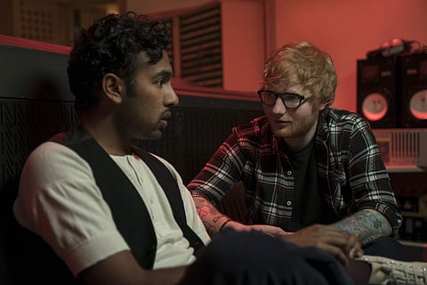 Himesh Patel, left, and Ed Sheeran in a scene from 'Yesterday.' (Photo | AP)