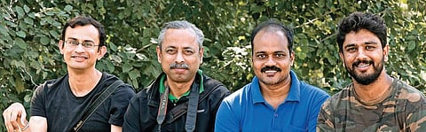 From left to right: Rohit Girotra, Ashok Sengupta, Haneesh KM and Nitin Ravikantachari