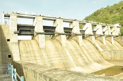 Shenbagathoppu dam in Tiruvannamalai. (Photo | EPS)