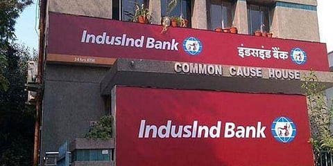 Image of IndusInd bank used for representational purpose only (Photo | PTI)