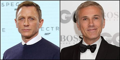 L-R: 'James Bond' actors Daniel Craig and Christoph Waltz. (Photos | AP)