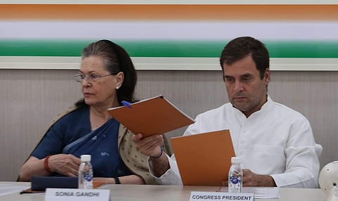 Congress leader Rahul Gandhi and UPA chairperson Sonia Gandhi. (File | EPS)