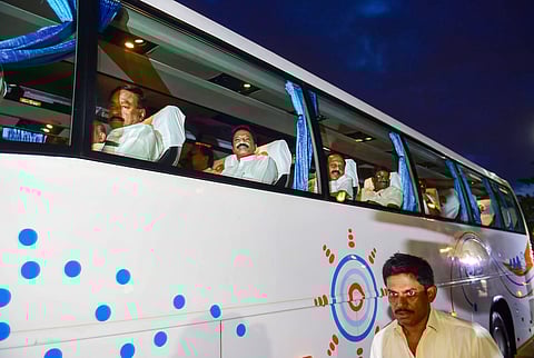 Thirteen rebel Congress-JDS legislators and one Independent lawmaker leaving to Goa on 8 July 2019 night, image used for representational purposes. (Photo | PTI)