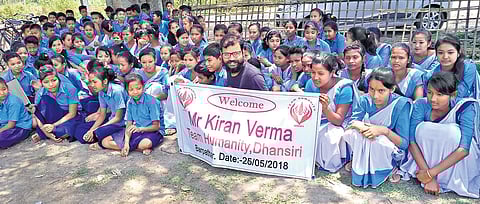 Kiran Verma promotes the need for blood donation by visiting schools, giving talks, donating blood, and even did an eight-month tour across India mostly on foot making citizens aware of the cause