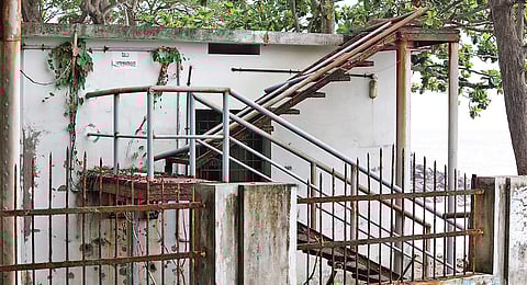 The dysfunctional comfort station at the south end of Fort Kochi beach Arun Angela