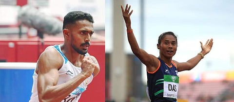Mohammad Anas, Hima Das | Twitter