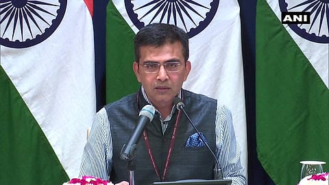 MEA spokesperson Raveesh Kumar. (Photo | ANI Twitter)