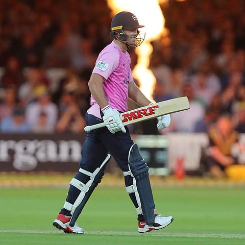 AB De Villiers (Photo | Middlesex Cricket, Twitter)