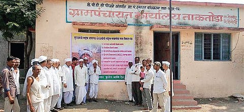 Residents of Taktoda village in Sengaon Taluka in Marathwada| Express