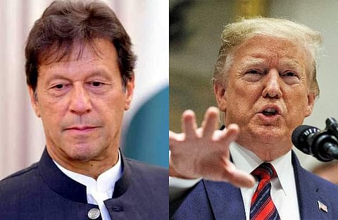 Pakistan PM Imran Khan(L) and US President Donald Trump (File| AP and Twitter)