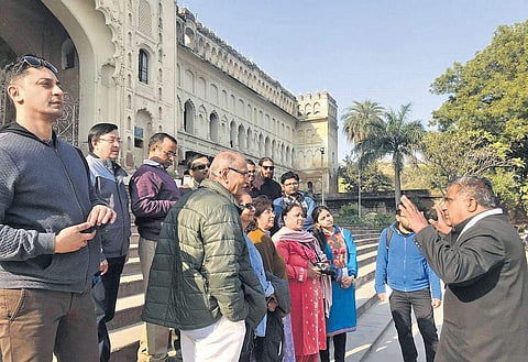 Sahapedia’s earlier walks (top) in Old Lucknow