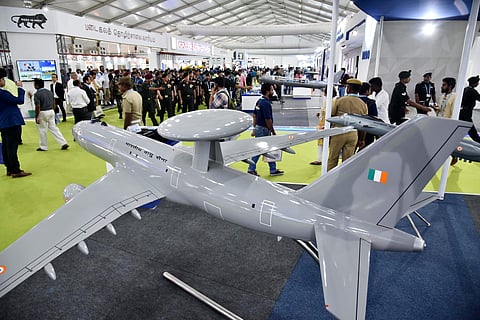 An exhibit on display during DefExpo 2018 in Chennai. (File photo | P Jawahar, EPS)