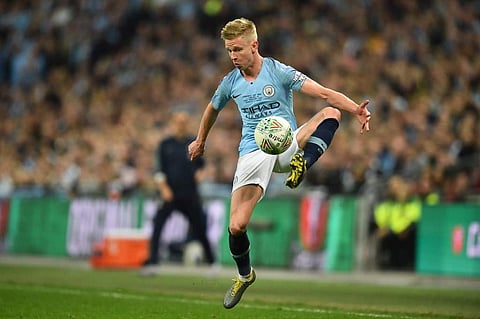 Manchester City's Ukrainian midfielder Oleksandr Zinchenko. (Photo | AFP)