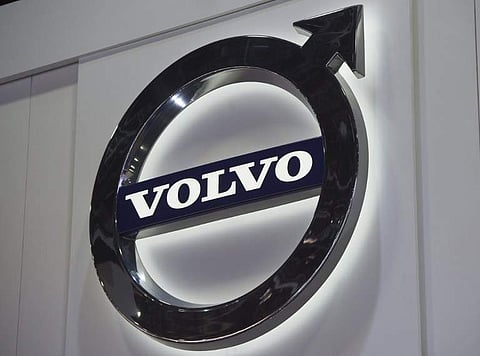 Volvo logo. (File photo | AFP)