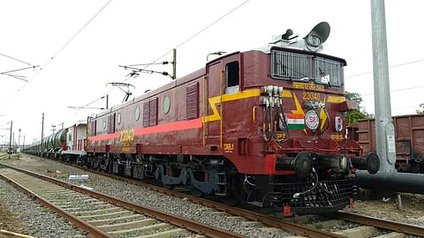 Water wagon on its way to Chennai from Jolarpet. (Photo | EPS)