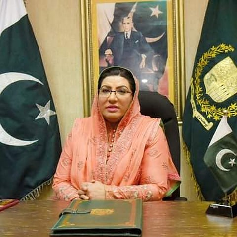 Firdous Ashiq Awan, Special Assistant to Prime Minister Imran Khan for Information and Broadcasting. (Photo | @Dr_FirdousPTI, Twitter)