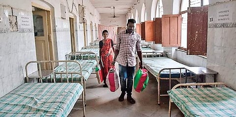 Patients from Old City’s Government Ayurveda Hospital in Charminar moving to another ayurveda hospital in Erragadda | Vinay Madapu