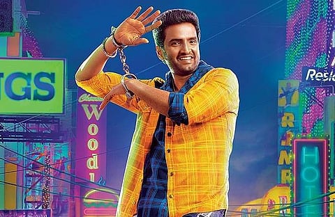 A still from Santhanam-starrer 'A1'.