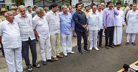 The rebel MLAs of Karnataka who brought down the Kumaraswamy government. (Photo|PTI)