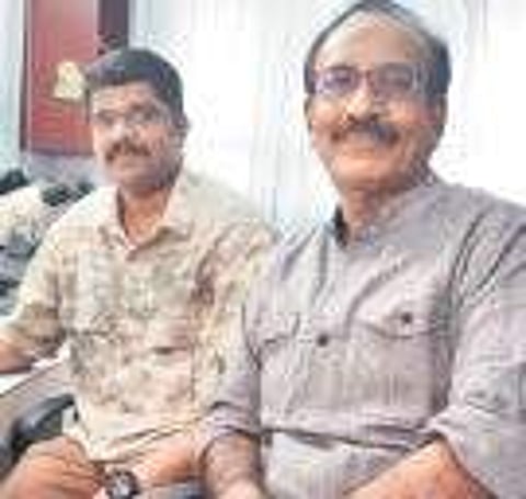 Research scholars Sanu V Francis and S Bijoy Nandan