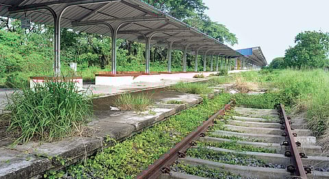 The Willingdon Island railway station platform in Kochi