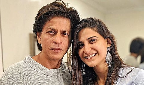 Bollywood actors Shah Rukh Khan and Aahana Kumra (Photo | Aahana Kumra Twitter)
