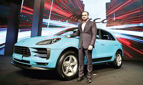 Porsche India director Pavan Shetty at the launch of the new Porsche Macan in New Delhi on Monday | Fatima Rezavi
