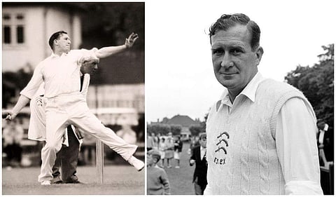 OnThisDay in 1956, Jim Laker became the first bowler to pick up wickets in a Test inning. (Photo | ICC)