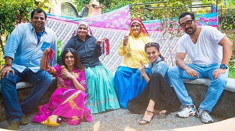 Taapsee Pannu and Bhumi Pednekar will play the world's oldest sharpshooters in Saand Ki Aankh. (Photo | Twitter)