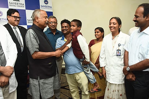 Doctors of Saveetha's Pathology and surgical department unmasked 526 teeth from a single site from a seven-year-old boy in Chennai. (Photo | Ashwin Prasath)