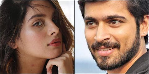 Actress Tanya Hope and actor Harish Kalyan (Photos | File)