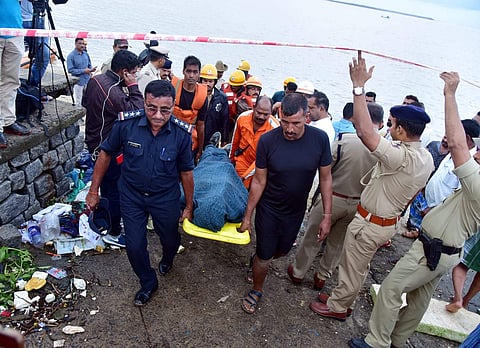 The body of VG Siddhartha was found on Wednesday morning on the banks of Netravati river (Photo| Rajesh Shetty/ EPS)
