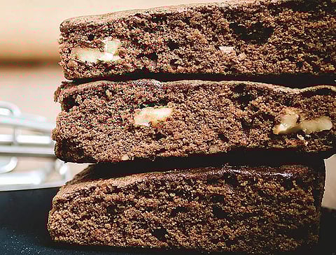 Ragi chocolate brownies