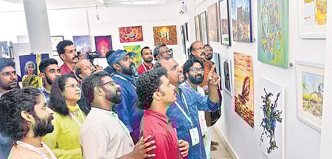 The group exhibition conducted at Kerala Lalithakala Akademi Art Gallery